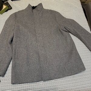 theory grey wool sweater